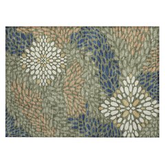 Machine Washable Indoor/Outdoor Chantille ACN2629 Green 1'8" x 2'6" Rug
