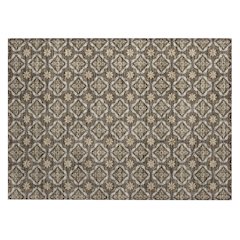 Machine Washable Indoor/Outdoor Chantille ACN2631 Brown 1'8" x 2'6" Rug