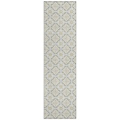 Machine Washable Indoor/Outdoor Chantille ACN2631 Ivory 2'3" x 7'6" Runner Rug