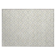 Machine Washable Indoor/Outdoor Chantille ACN2631 Ivory 1'8" x 2'6" Rug