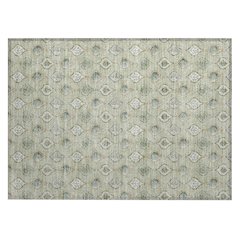 Machine Washable Indoor/Outdoor Chantille ACN2632 Green 1'8" x 2'6" Rug