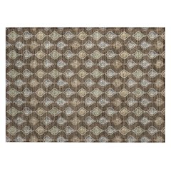 Machine Washable Indoor/Outdoor Chantille ACN2632 Brown 1'8" x 2'6" Rug