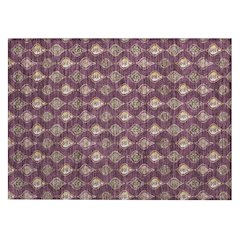 Machine Washable Indoor/Outdoor Chantille ACN2632 Purple 1'8" x 2'6" Rug