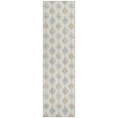 Machine Washable Indoor/Outdoor Chantille ACN2632 Ivory 2'3" x 7'6" Runner Rug