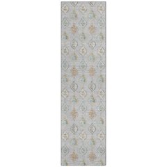 Machine Washable Indoor/Outdoor Chantille ACN2632 Gray 2'3" x 7'6" Runner Rug