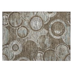 Machine Washable Indoor/Outdoor Chantille ACN2633 Brown 1'8" x 2'6" Rug