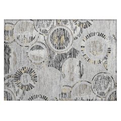 Machine Washable Indoor/Outdoor Chantille ACN2633 Gray 1'8" x 2'6" Rug