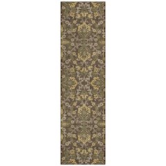 Machine Washable Indoor/Outdoor Chantille ACN2634 Brown 2'3" x 7'6" Runner Rug
