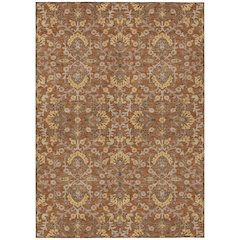 Machine Washable Indoor/Outdoor Chantille ACN2634 Orange 2'6" x 3'10" Rug