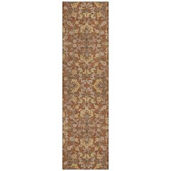 Machine Washable Indoor/Outdoor Chantille ACN2634 Orange 2'3" x 7'6" Runner Rug