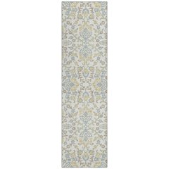 Machine Washable Indoor/Outdoor Chantille ACN2634 Ivory 2'3" x 7'6" Runner Rug
