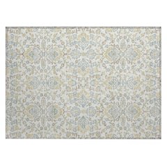 Machine Washable Indoor/Outdoor Chantille ACN2634 Ivory 1'8" x 2'6" Rug