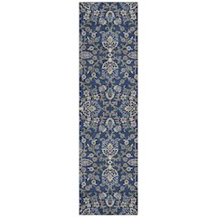 Machine Washable Indoor/Outdoor Chantille ACN2634 Blue 2'3" x 7'6" Runner Rug