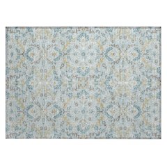 Machine Washable Indoor/Outdoor Chantille ACN2634 Blue 1'8" x 2'6" Rug