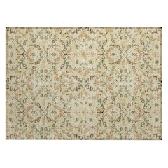 Machine Washable Indoor/Outdoor Chantille ACN2634 Gold 1'8" x 2'6" Rug