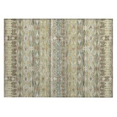 Machine Washable Indoor/Outdoor Chantille ACN2635 Green 1'8" x 2'6" Rug