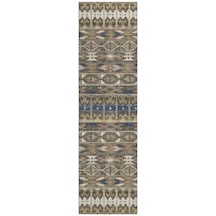 Machine Washable Indoor/Outdoor Chantille ACN2635 Brown 2'3" x 7'6" Runner Rug