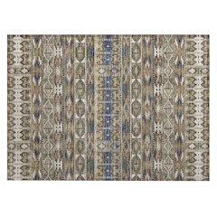 Machine Washable Indoor/Outdoor Chantille ACN2635 Brown 1'8" x 2'6" Rug