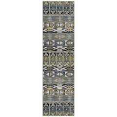 Machine Washable Indoor/Outdoor Chantille ACN2635 Gray 2'3" x 7'6" Runner Rug
