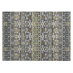 Machine Washable Indoor/Outdoor Chantille ACN2635 Gray 1'8" x 2'6" Rug