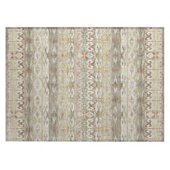 Machine Washable Indoor/Outdoor Chantille ACN2635 Ivory 1'8" x 2'6" Rug