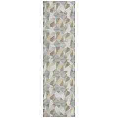 Machine Washable Indoor/Outdoor Chantille ACN2636 Ivory 2'3" x 7'6" Runner Rug