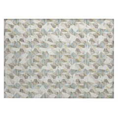 Machine Washable Indoor/Outdoor Chantille ACN2636 Ivory 1'8" x 2'6" Rug