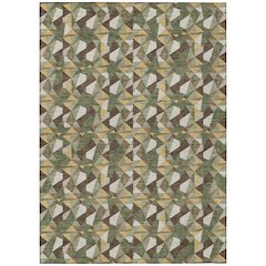 Machine Washable Indoor/Outdoor Chantille ACN2636 Green 2'6" x 3'10" Rug