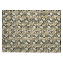 Machine Washable Indoor/Outdoor Chantille ACN2636 Green 1'8" x 2'6" Rug