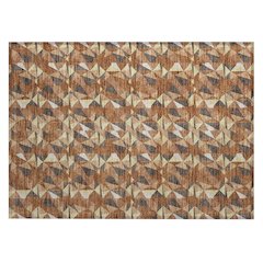 Machine Washable Indoor/Outdoor Chantille ACN2636 Orange 1'8" x 2'6" Rug