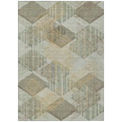 Machine Washable Indoor/Outdoor Chantille ACN2637 Green 2'6" x 3'10" Rug