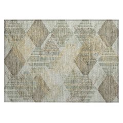 Machine Washable Indoor/Outdoor Chantille ACN2637 Green 1'8" x 2'6" Rug
