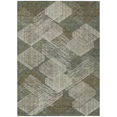 Machine Washable Indoor/Outdoor Chantille ACN2637 Green 2'6" x 3'10" Rug