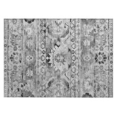Machine Washable Indoor/Outdoor Chantille ACN2638 Gray 1'8" x 2'6" Rug