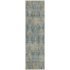 Machine Washable Indoor/Outdoor Chantille ACN2640 Green 2'3" x 7'6" Runner Rug