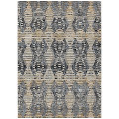 Machine Washable Indoor/Outdoor Chantille ACN2640 Black 2'6" x 3'10" Rug