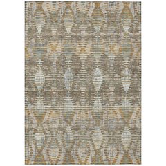 Machine Washable Indoor/Outdoor Chantille ACN2640 Brown 2'6" x 3'10" Rug