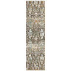 Machine Washable Indoor/Outdoor Chantille ACN2640 Brown 2'3" x 7'6" Runner Rug