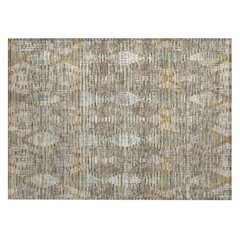 Machine Washable Indoor/Outdoor Chantille ACN2640 Brown 1'8" x 2'6" Rug