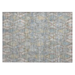 Machine Washable Indoor/Outdoor Chantille ACN2640 Blue 1'8" x 2'6" Rug