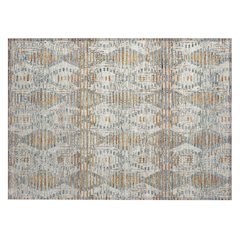 Machine Washable Indoor/Outdoor Chantille ACN2640 Ivory 1'8" x 2'6" Rug