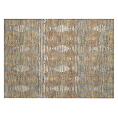 Machine Washable Indoor/Outdoor Chantille ACN2640 Orange 1'8" x 2'6" Rug