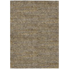Machine Washable Indoor/Outdoor Chantille ACN2641 Brown 2'6" x 3'10" Rug