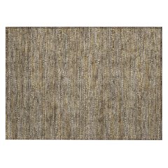 Machine Washable Indoor/Outdoor Chantille ACN2641 Brown 1'8" x 2'6" Rug