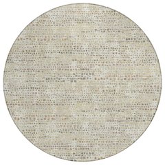 Machine Washable Indoor/Outdoor Chantille ACN2641 Ivory 8' x 8' Round Rug