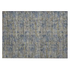 Machine Washable Indoor/Outdoor Chantille ACN2641 Blue 1'8" x 2'6" Rug