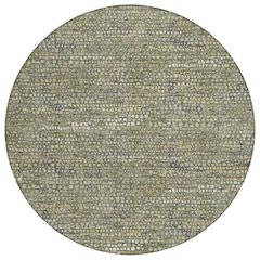 Machine Washable Indoor/Outdoor Chantille ACN2641 Green 8' x 8' Round Rug