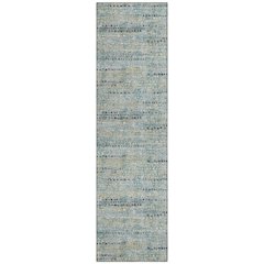 Machine Washable Indoor/Outdoor Chantille ACN2641 Teal 2'3" x 7'6" Runner Rug