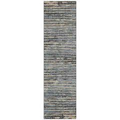 Machine Washable Indoor/Outdoor Chantille ACN2642 Black 2'3" x 7'6" Runner Rug