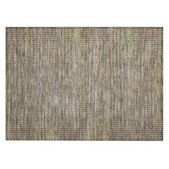 Machine Washable Indoor/Outdoor Chantille ACN2642 Brown 1'8" x 2'6" Rug